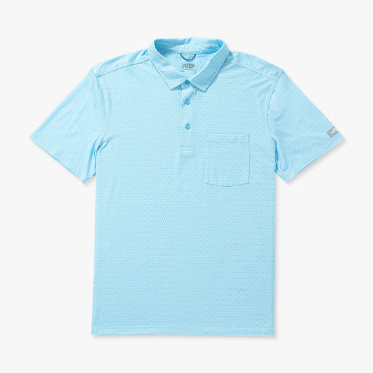 Fathom Qualifier Printed Performance Polo Shirt / AFTCO Best Price