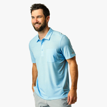 Fathom Qualifier Printed Performance Polo Shirt / AFTCO Best Price