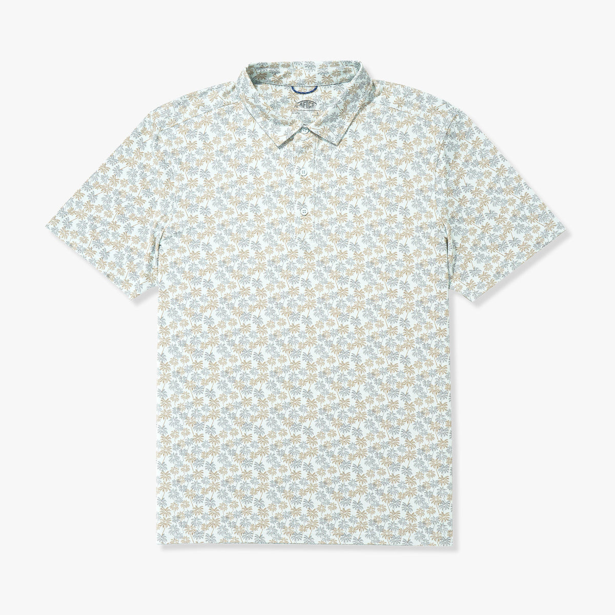 Aqa Glass Boatbar Printed Performance Polo Shirt / AFTCO Exclusive