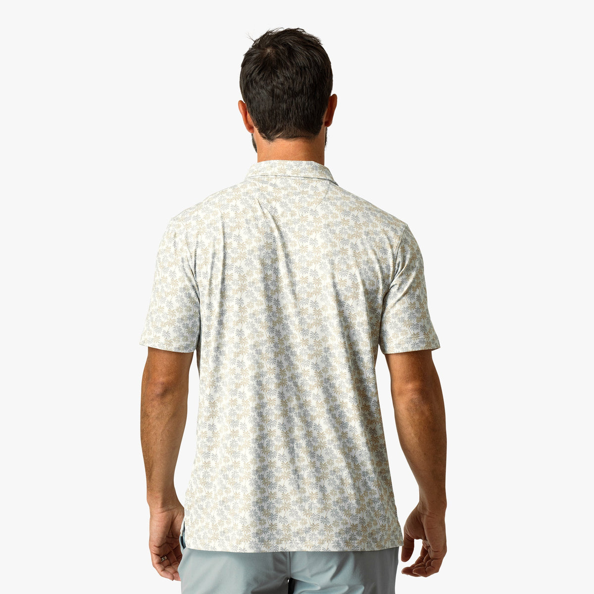 Aqa Glass Boatbar Printed Performance Polo Shirt / AFTCO Exclusive