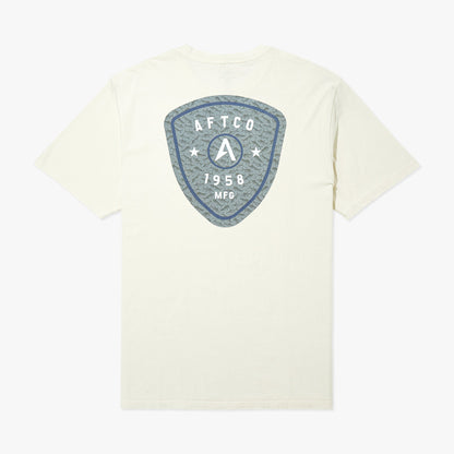 Cream Shield Short Sleeve Men's Fishing T-Shirt / AFTCO Discount