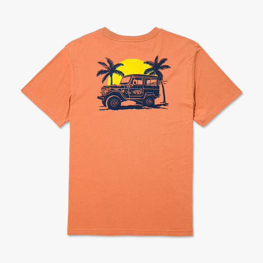Melon Nomad Short Sleeve Men's Fishing T-Shirt / AFTCO Best Price