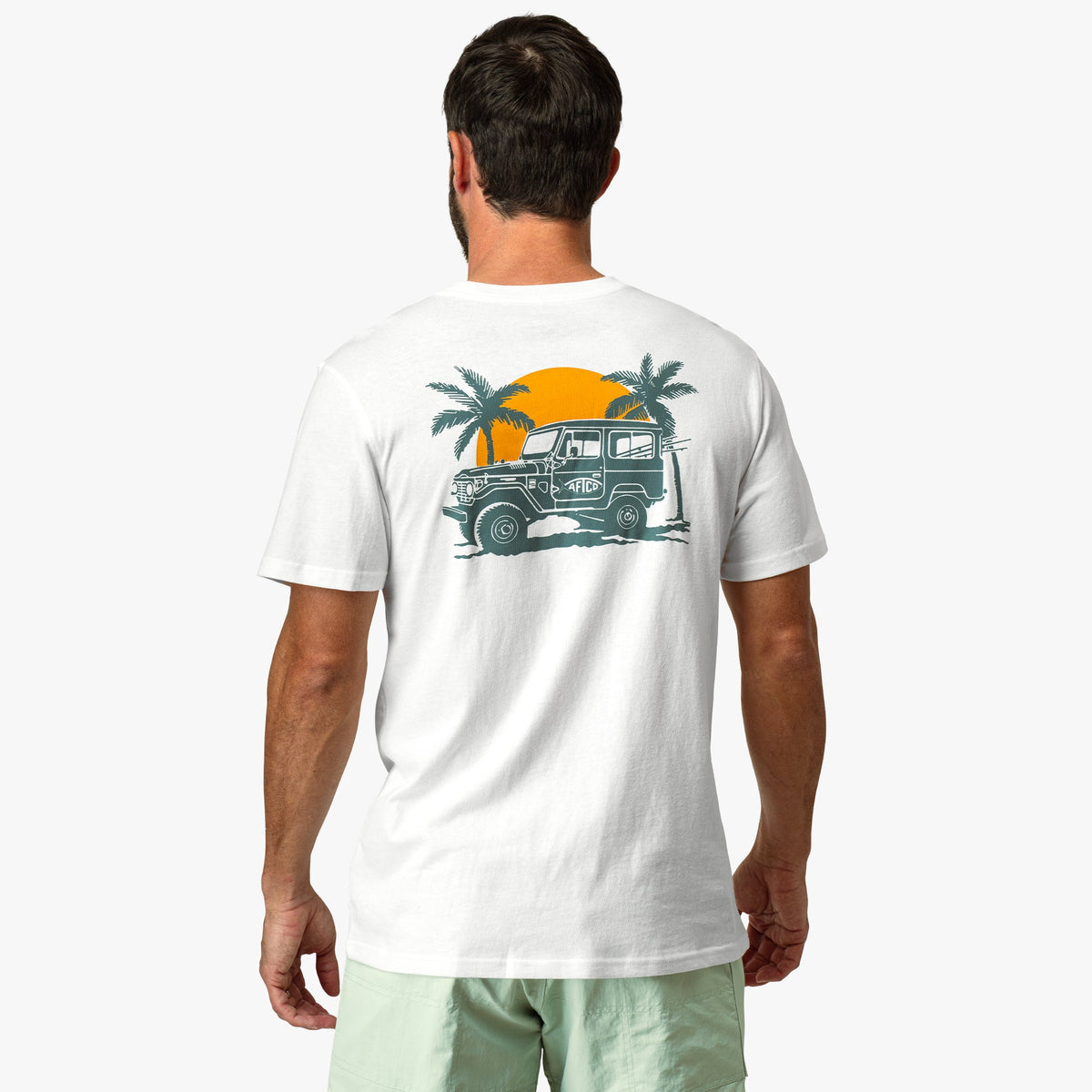 Melon Nomad Short Sleeve Men's Fishing T-Shirt / AFTCO Best Price