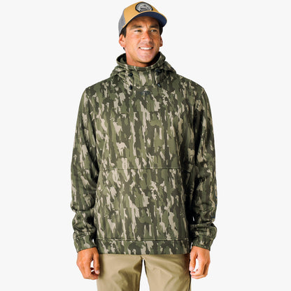 Olive Current Camo Reaper Hoodie: Camo Sweatshirt / AFTCO Signature