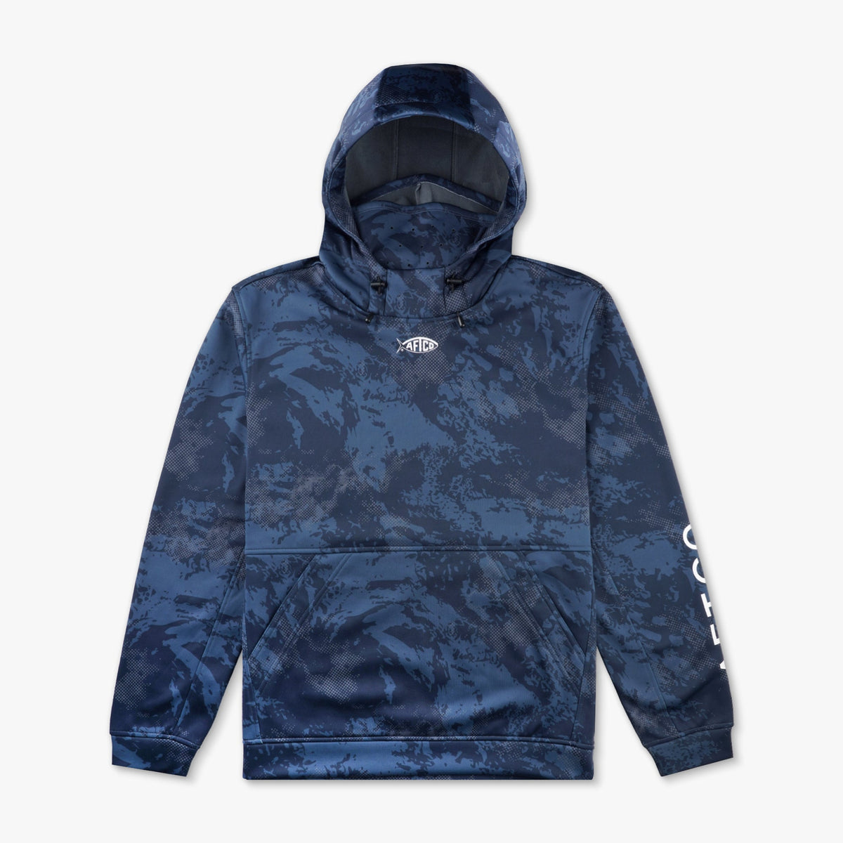 Olive Current Camo Reaper Hoodie: Camo Sweatshirt / AFTCO Signature
