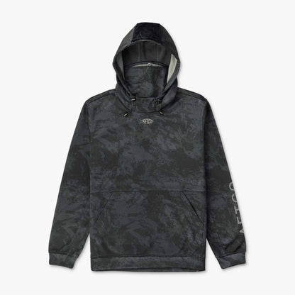 Olive Current Camo Reaper Hoodie: Camo Sweatshirt / AFTCO Signature