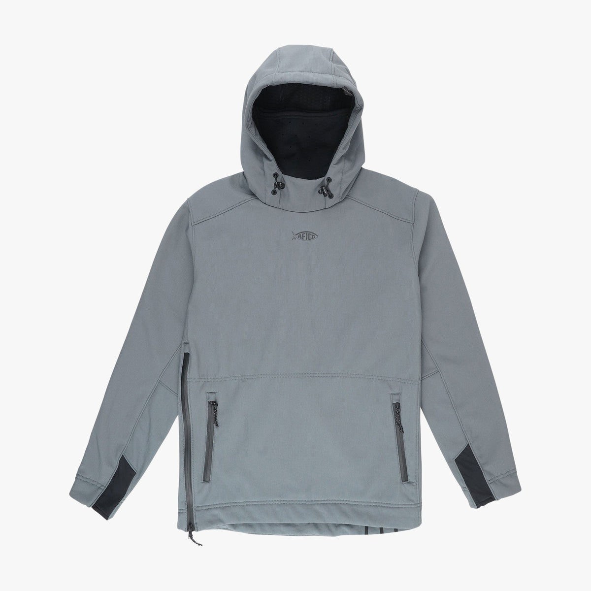Charcoal Reaper Windproof Pullover Hoodie - Stretch Softshell / AFTCO Featured
