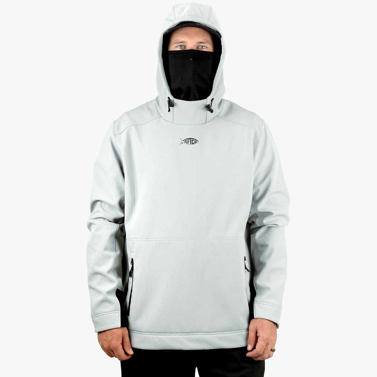 Charcoal Reaper Windproof Pullover Hoodie - Stretch Softshell / AFTCO Featured