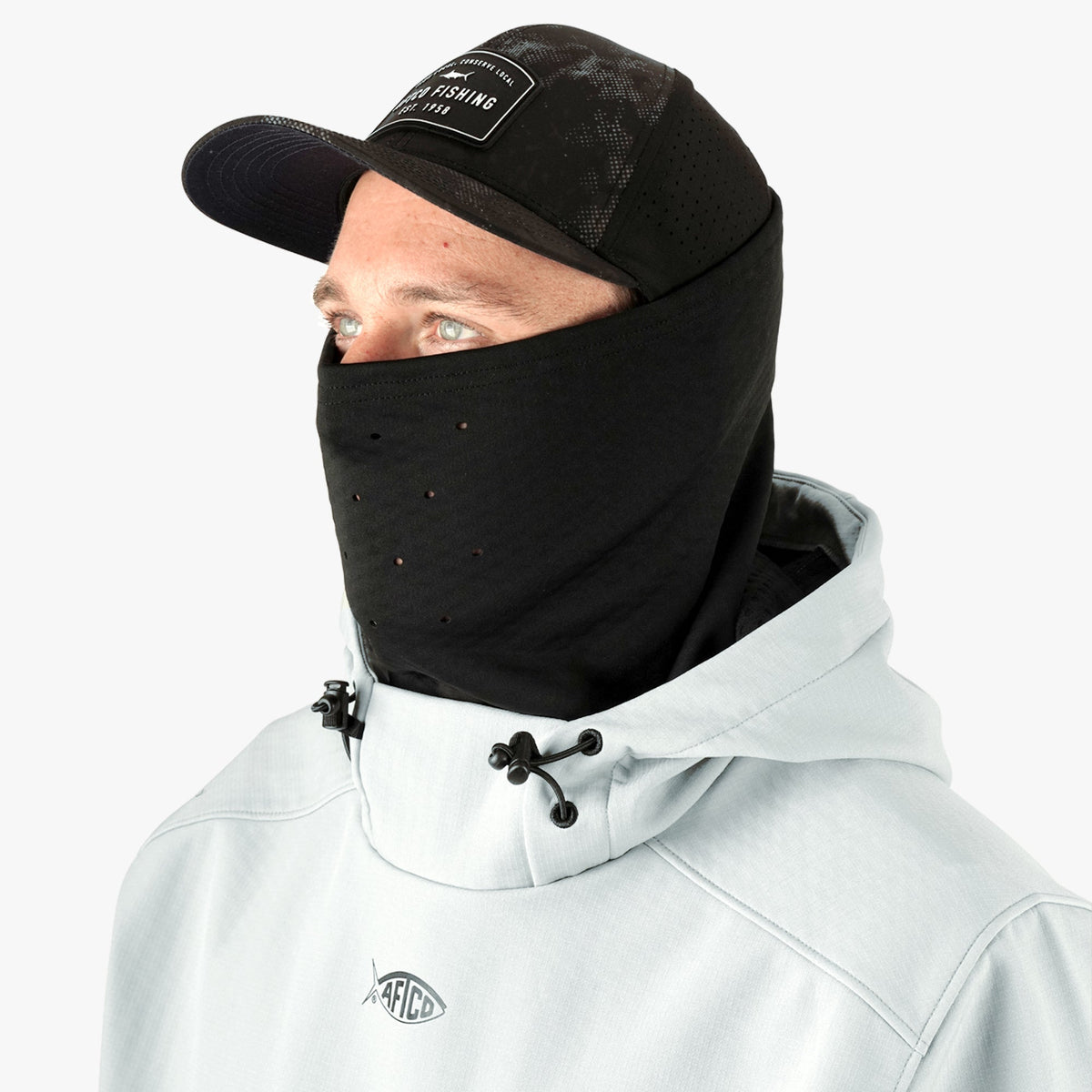 Charcoal Reaper Windproof Pullover Hoodie - Stretch Softshell / AFTCO Featured