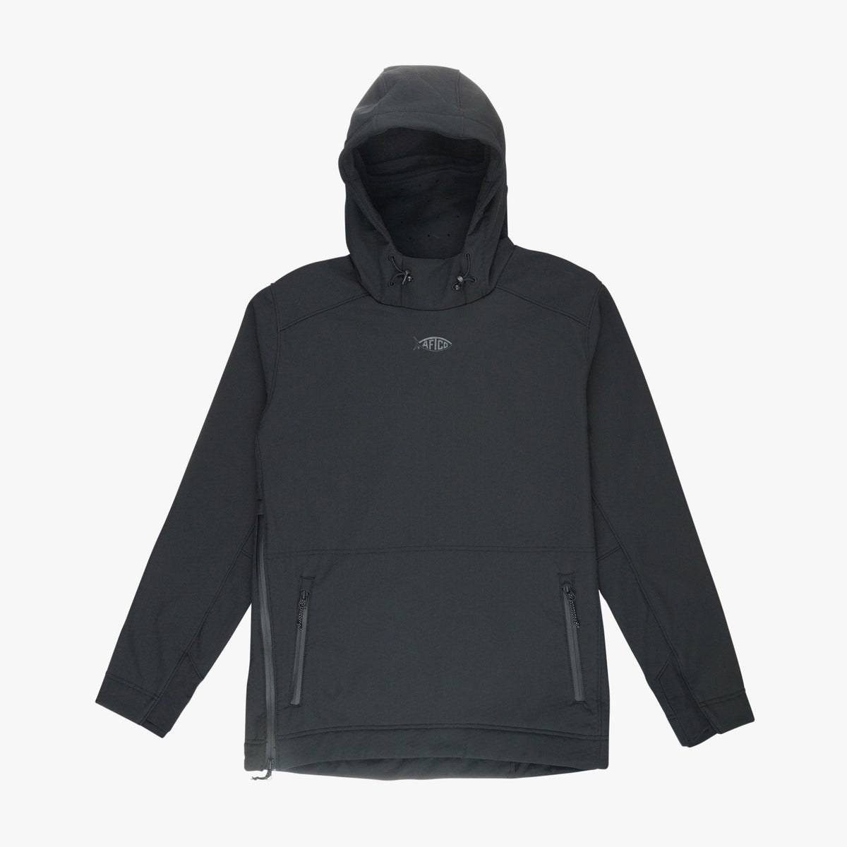 Charcoal Reaper Windproof Pullover Hoodie - Stretch Softshell / AFTCO Featured