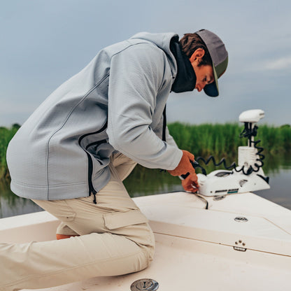 Charcoal Reaper Windproof Pullover Hoodie - Stretch Softshell / AFTCO Featured