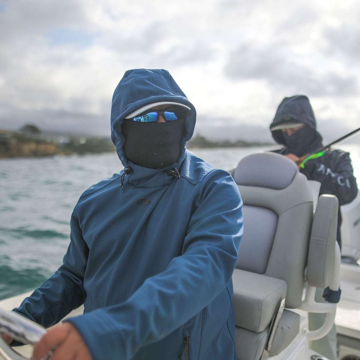 Charcoal Reaper Windproof Pullover Hoodie - Stretch Softshell / AFTCO Featured
