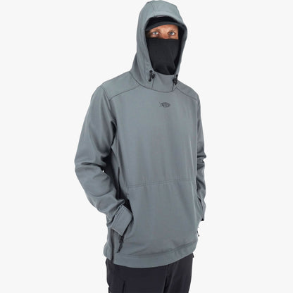 Charcoal Reaper Windproof Pullover Hoodie - Stretch Softshell / AFTCO Featured