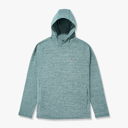 Dark Sea Heather Coastal Layer Pullover Hoodie / AFTCO Trending