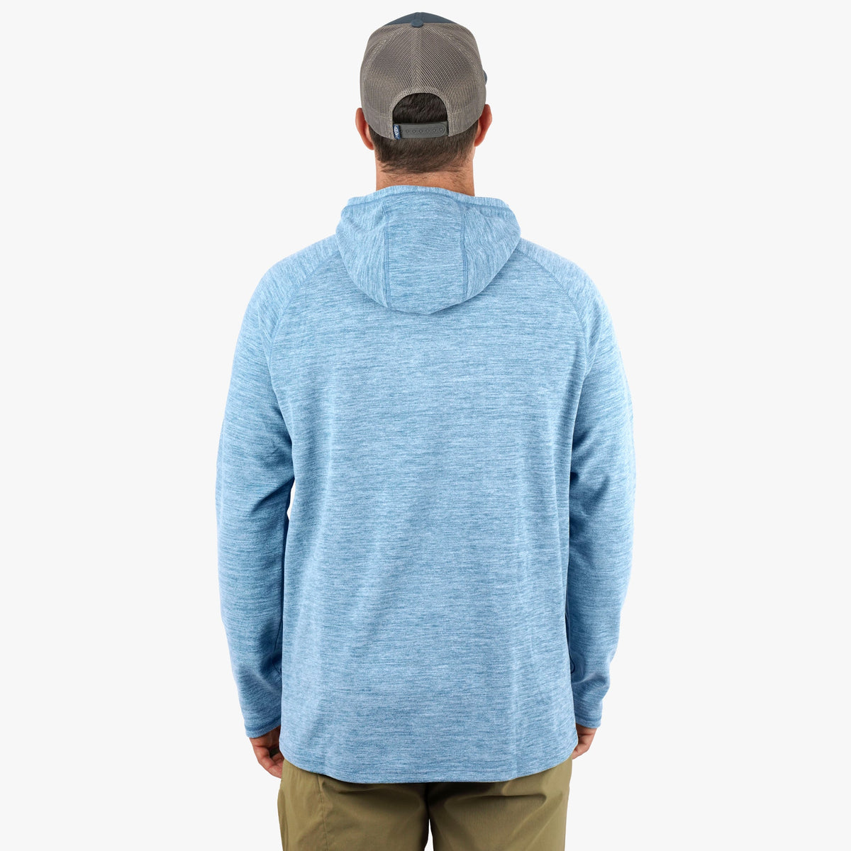 Dark Sea Heather Coastal Layer Pullover Hoodie / AFTCO Trending