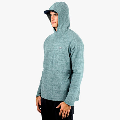 Dark Sea Heather Coastal Layer Pullover Hoodie / AFTCO Trending