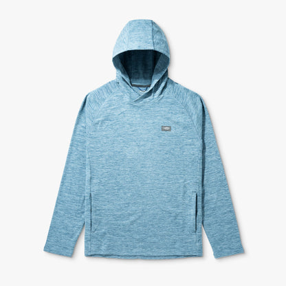 Dark Sea Heather Coastal Layer Pullover Hoodie / AFTCO Trending