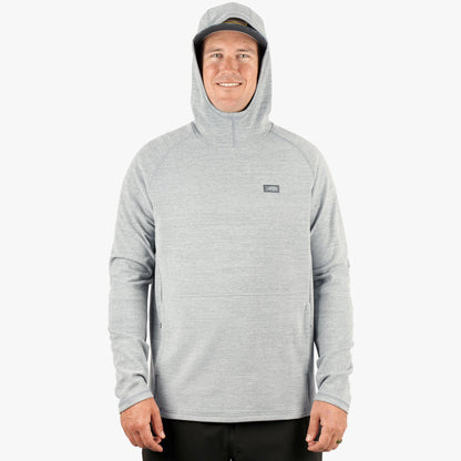 Dark Sea Heather Coastal Layer Pullover Hoodie / AFTCO Trending