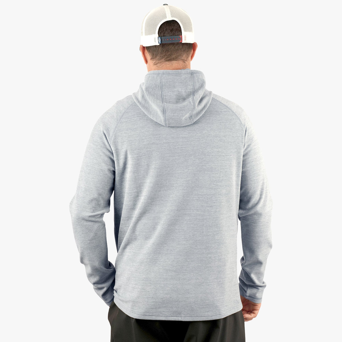 Dark Sea Heather Coastal Layer Pullover Hoodie / AFTCO Trending