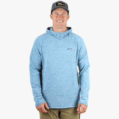 Dark Sea Heather Coastal Layer Pullover Hoodie / AFTCO Trending