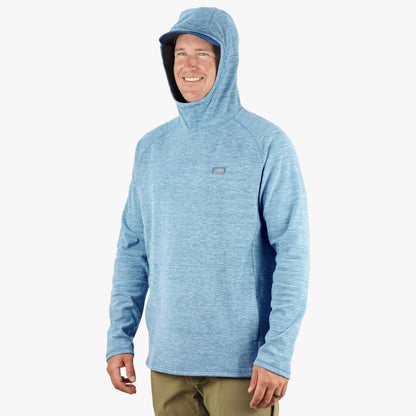 Dark Sea Heather Coastal Layer Pullover Hoodie / AFTCO Trending