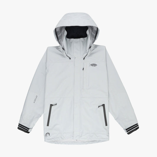 Light Gray Barricade Rain Gear Jacket / AFTCO Best Price