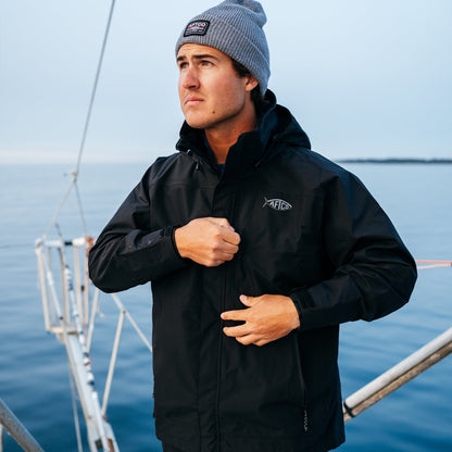 Light Gray Barricade Rain Gear Jacket / AFTCO Best Price