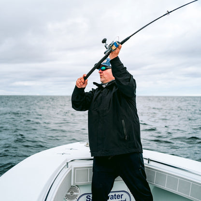 Light Gray Barricade Rain Gear Jacket / AFTCO Best Price