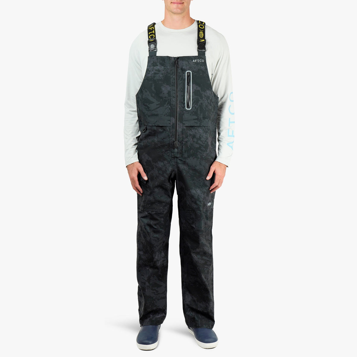 Olive Current Camo Stormbreaker Fishing Bib / AFTCO Deals
