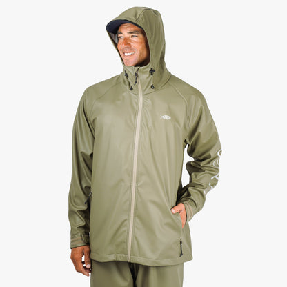 Silver Seafarer Fishing Rain Jacket / AFTCO Classic