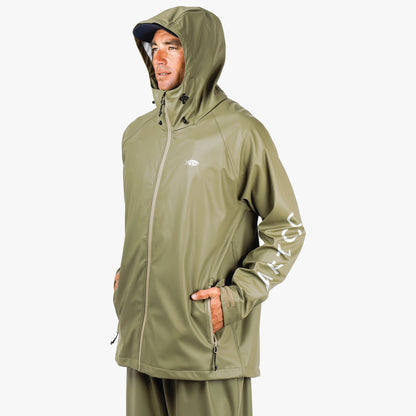 Silver Seafarer Fishing Rain Jacket / AFTCO Classic