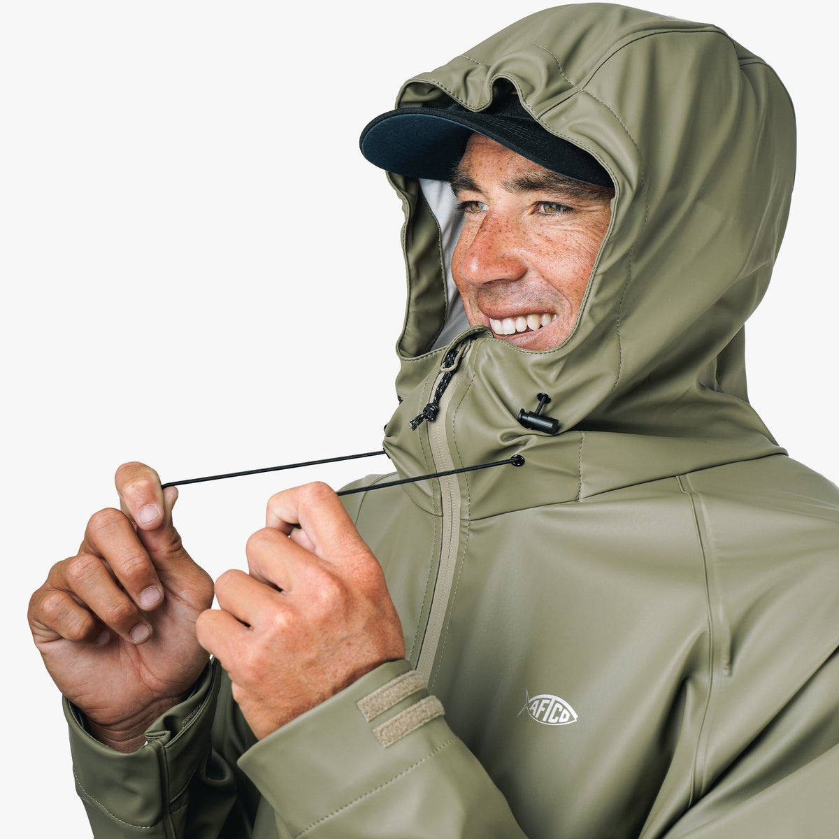Silver Seafarer Fishing Rain Jacket / AFTCO Classic