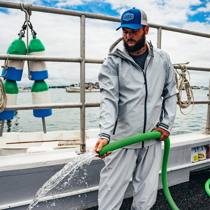 Silver Seafarer Fishing Rain Jacket / AFTCO Classic