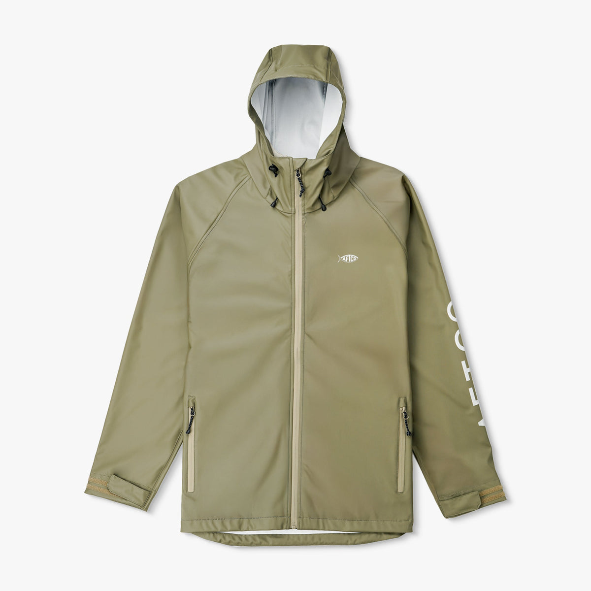 Silver Seafarer Fishing Rain Jacket / AFTCO Classic