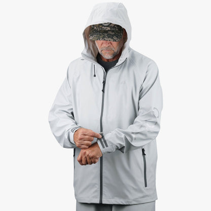 Silver Seafarer Fishing Rain Jacket / AFTCO Classic