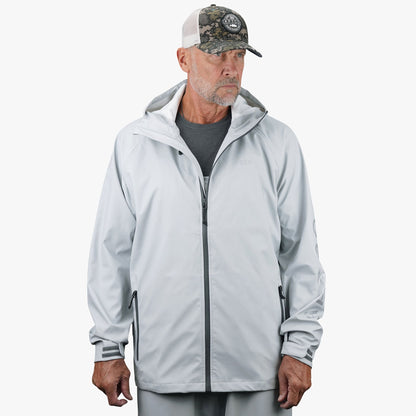 Silver Seafarer Fishing Rain Jacket / AFTCO Classic