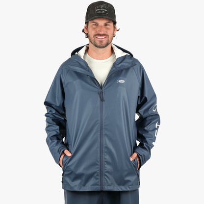 Silver Seafarer Fishing Rain Jacket / AFTCO Classic