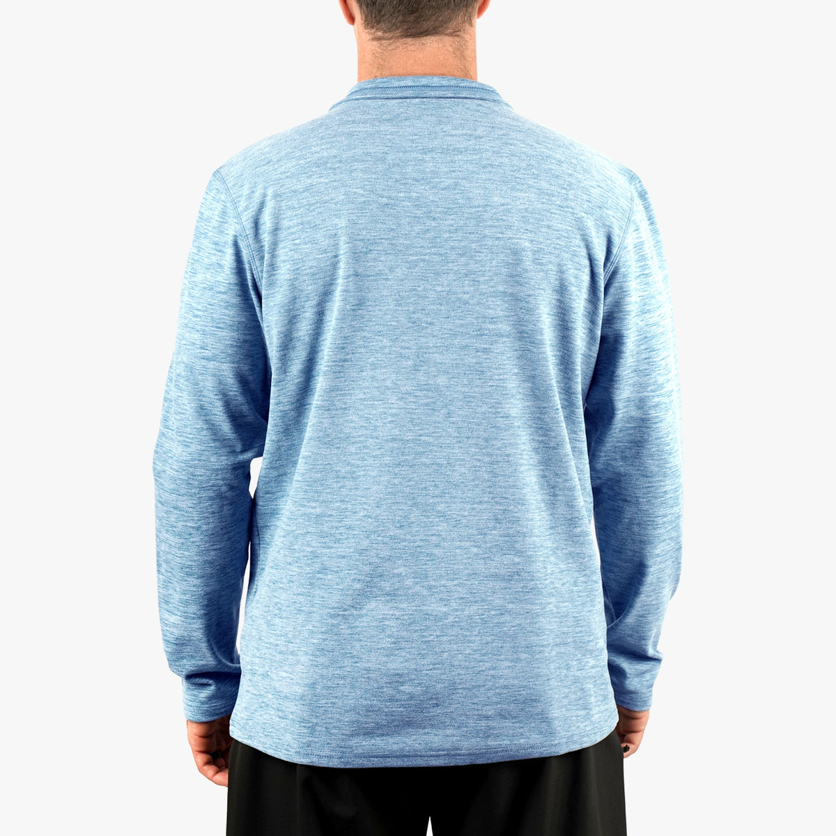 Air Force Blue Heather Coastal Layer 1/4 Zip Fishing Pullover / AFTCO Deals