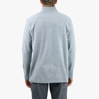 Air Force Blue Heather Coastal Layer 1/4 Zip Fishing Pullover / AFTCO Deals