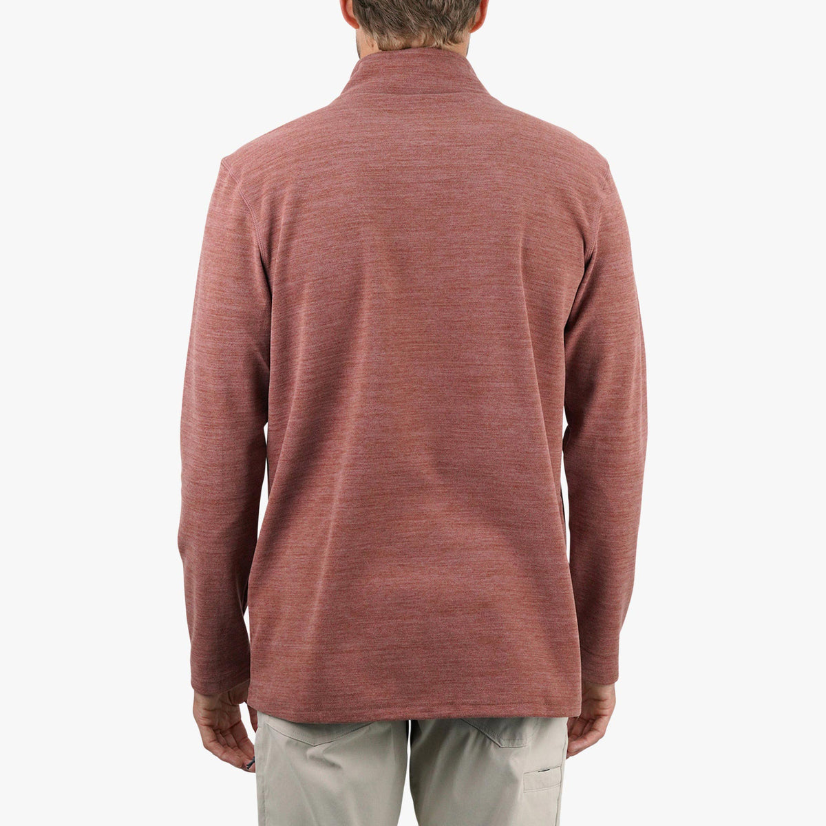 Air Force Blue Heather Coastal Layer 1/4 Zip Fishing Pullover / AFTCO Deals