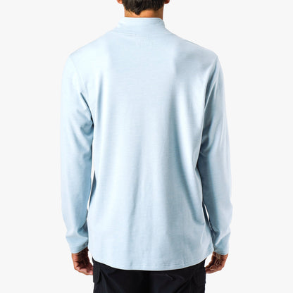 Air Force Blue Heather Coastal Layer 1/4 Zip Fishing Pullover / AFTCO Deals
