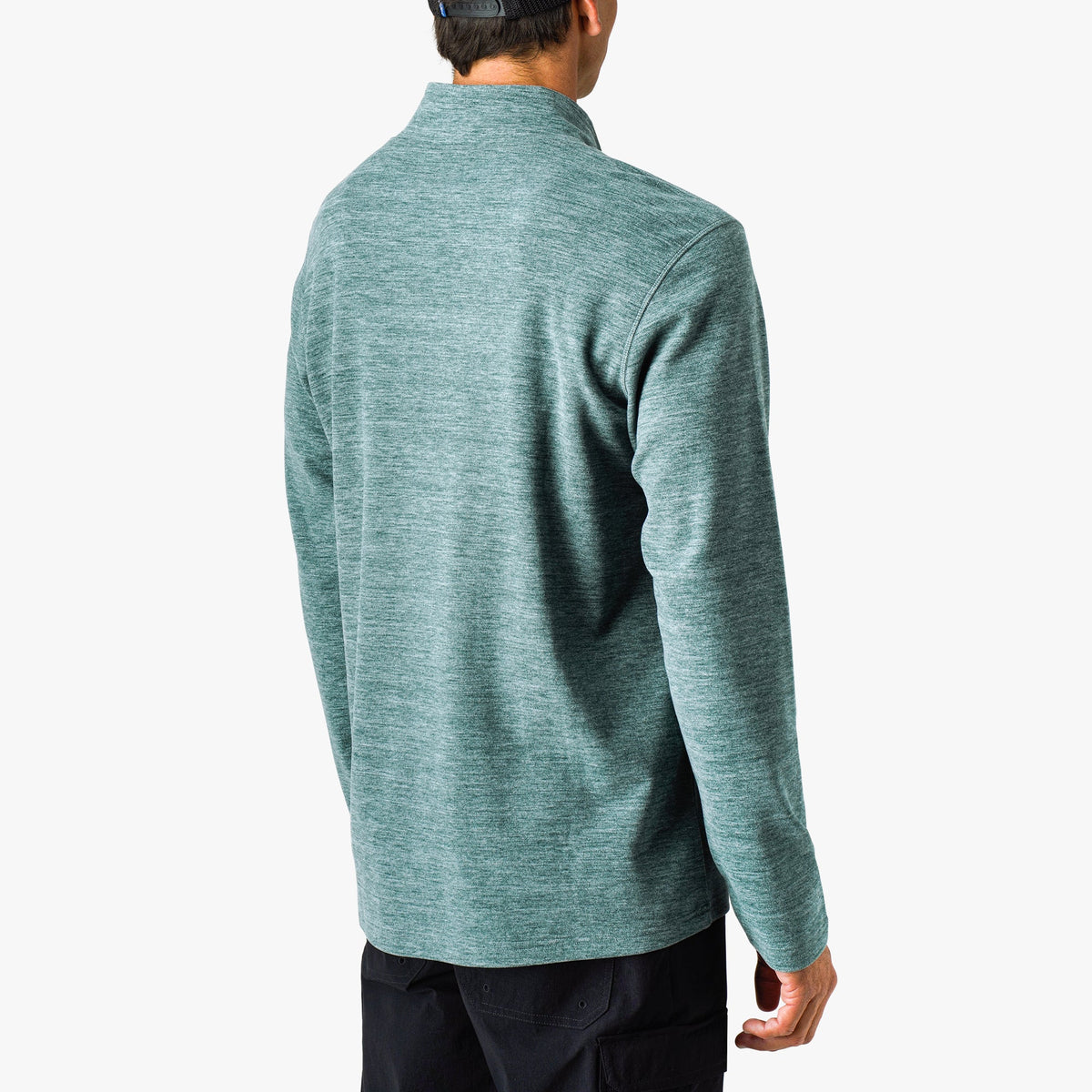 Air Force Blue Heather Coastal Layer 1/4 Zip Fishing Pullover / AFTCO Deals