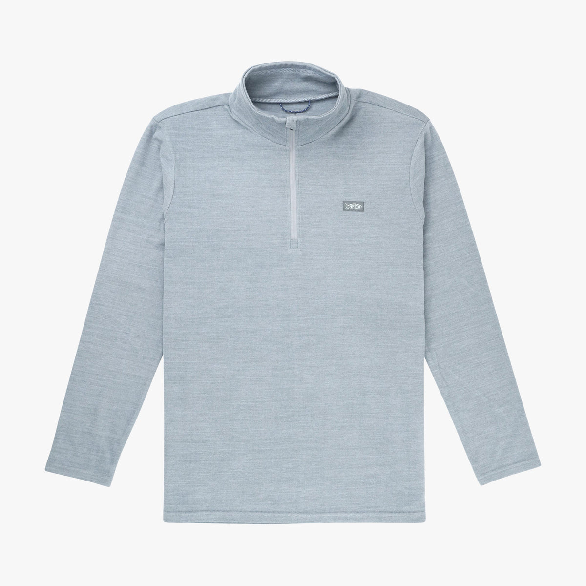 Air Force Blue Heather Coastal Layer 1/4 Zip Fishing Pullover / AFTCO Deals