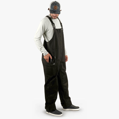 Black Hydrobib Waterproof Fishing Bib / AFTCO New
