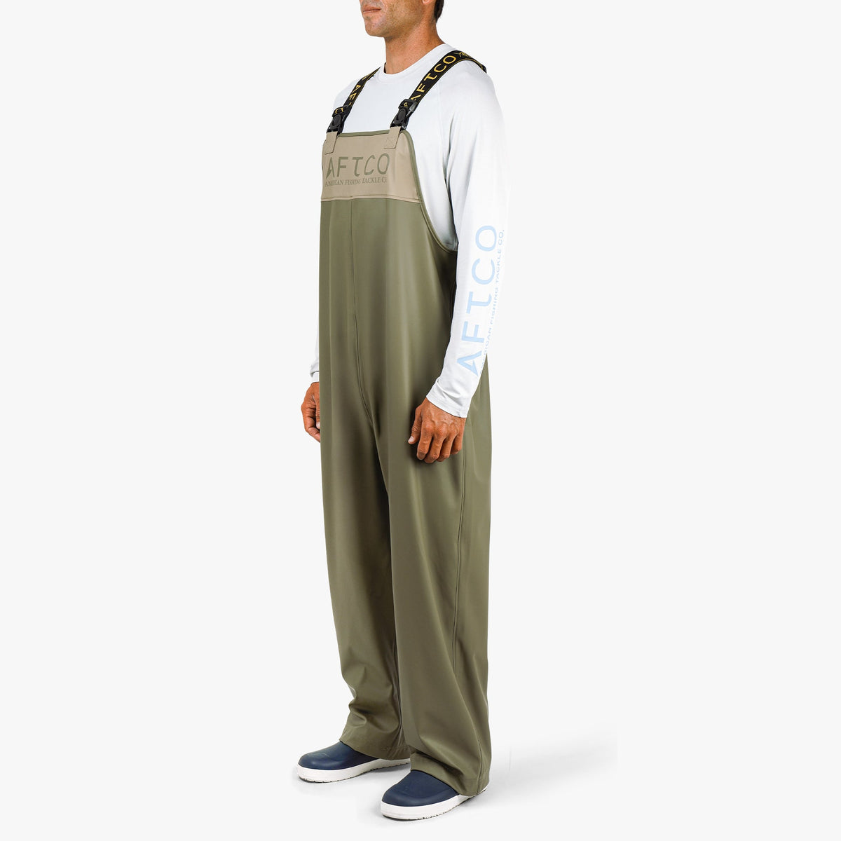 Burnt Olive Seafarer Fishing Bib / AFTCO Trending