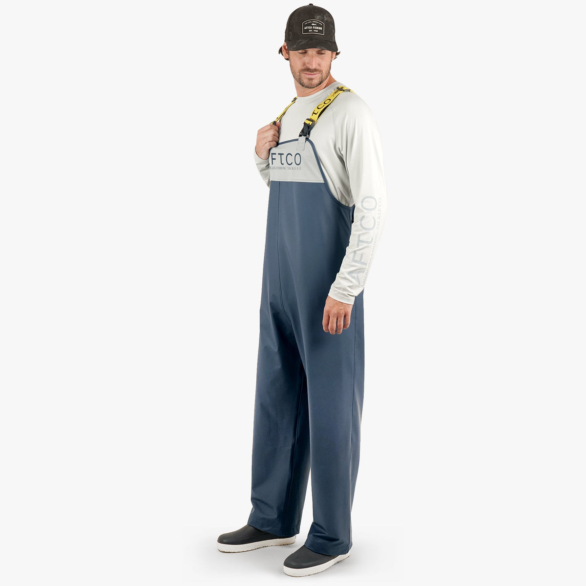 Burnt Olive Seafarer Fishing Bib / AFTCO Trending