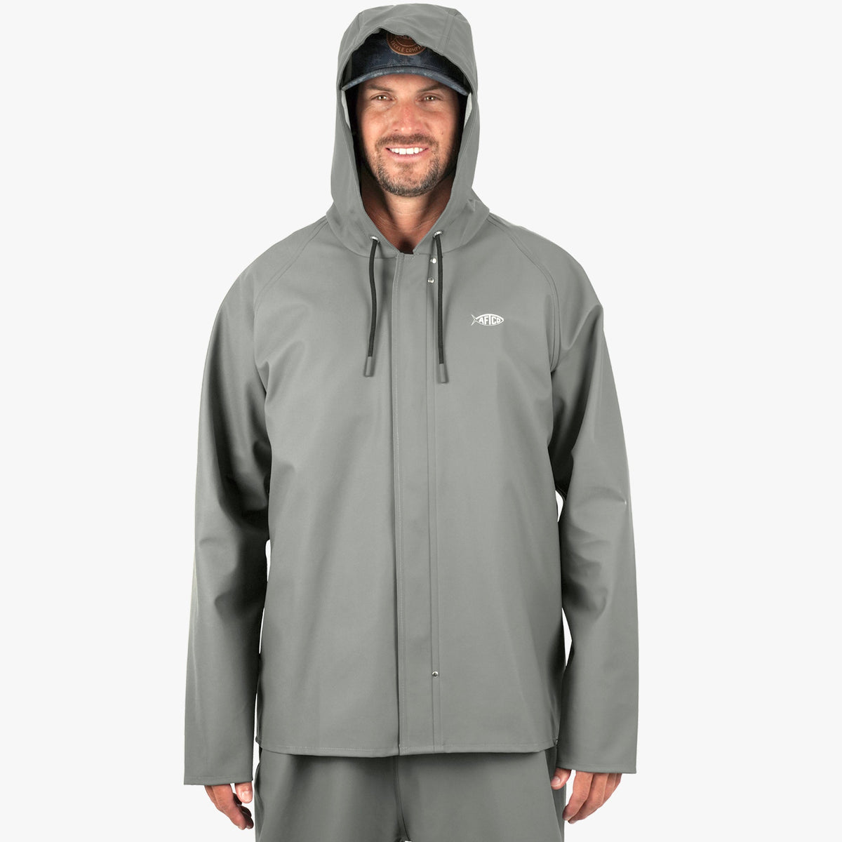 Charcoal Deep Set Boating Rain Gear / AFTCO Quality