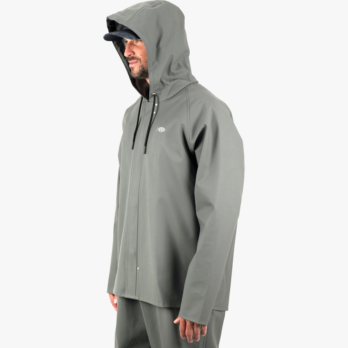 Charcoal Deep Set Boating Rain Gear / AFTCO Quality