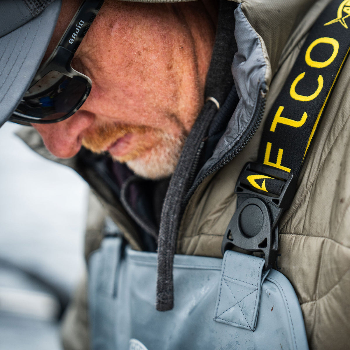Charcoal Deep Set Waterproof Fishing Bibs / AFTCO Exclusive