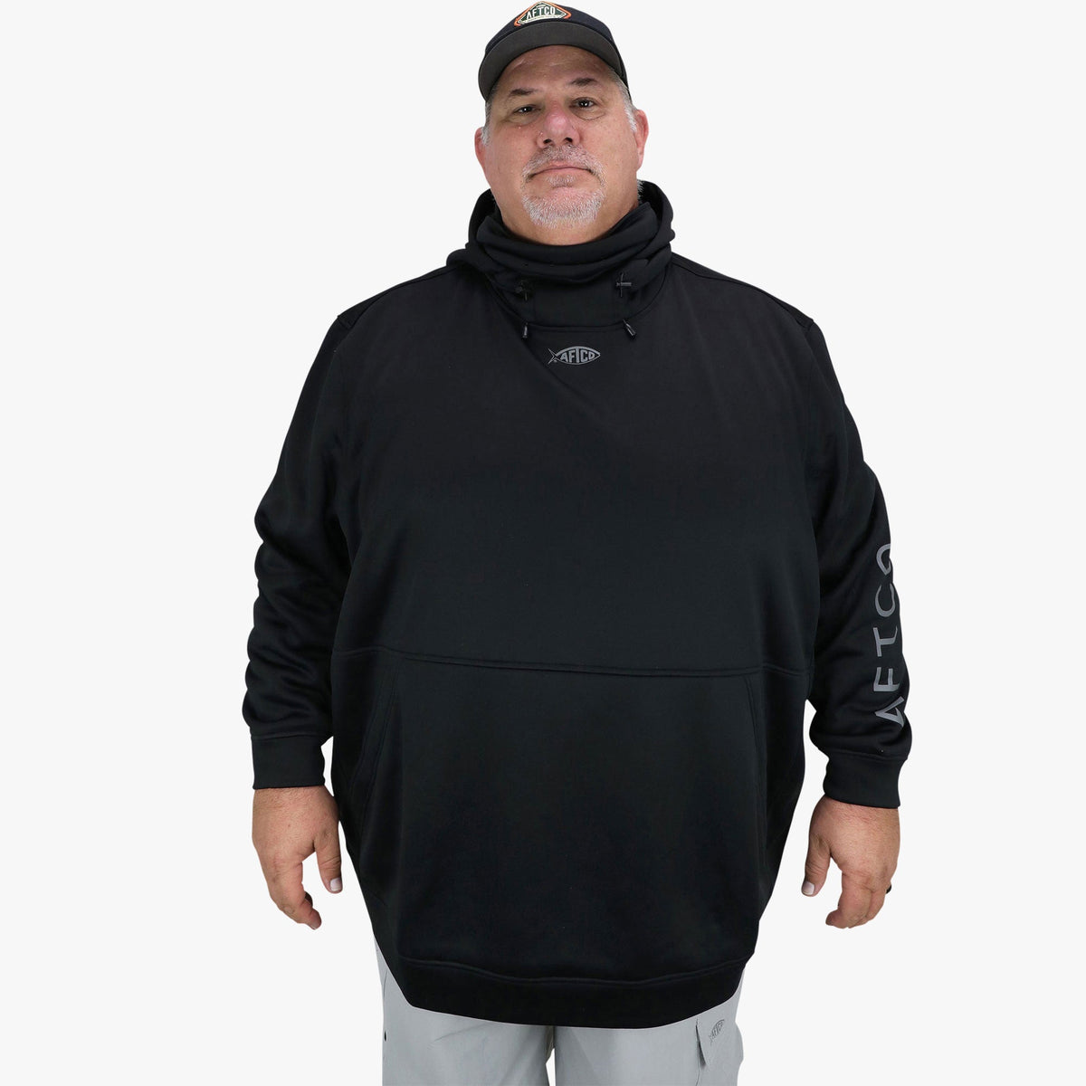 Black Reaper Hoodie: Sweatshirt in 3XL, 4XL, 5XL / AFTCO Popular